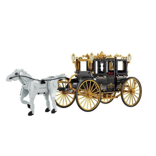 Bộ lắp ghép Xe Ngựa Hoàng Gia AchKo 50030, đồ chơi mô hình Xe Ngựa Cổ Điển cho bé gái 6 tuổi, chất lượng cao giá tốt
