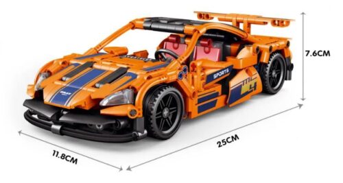 Mô hình đồ chơi lắp ráp Siêu xe McLaren AchKo 60010 màu cam rực rỡ, thể hiện chi tiết kích thước dài 25cm, rộng 11.8cm, cao 7.6cm. Món quà giá tốt cho bé trai 6 tuổi.