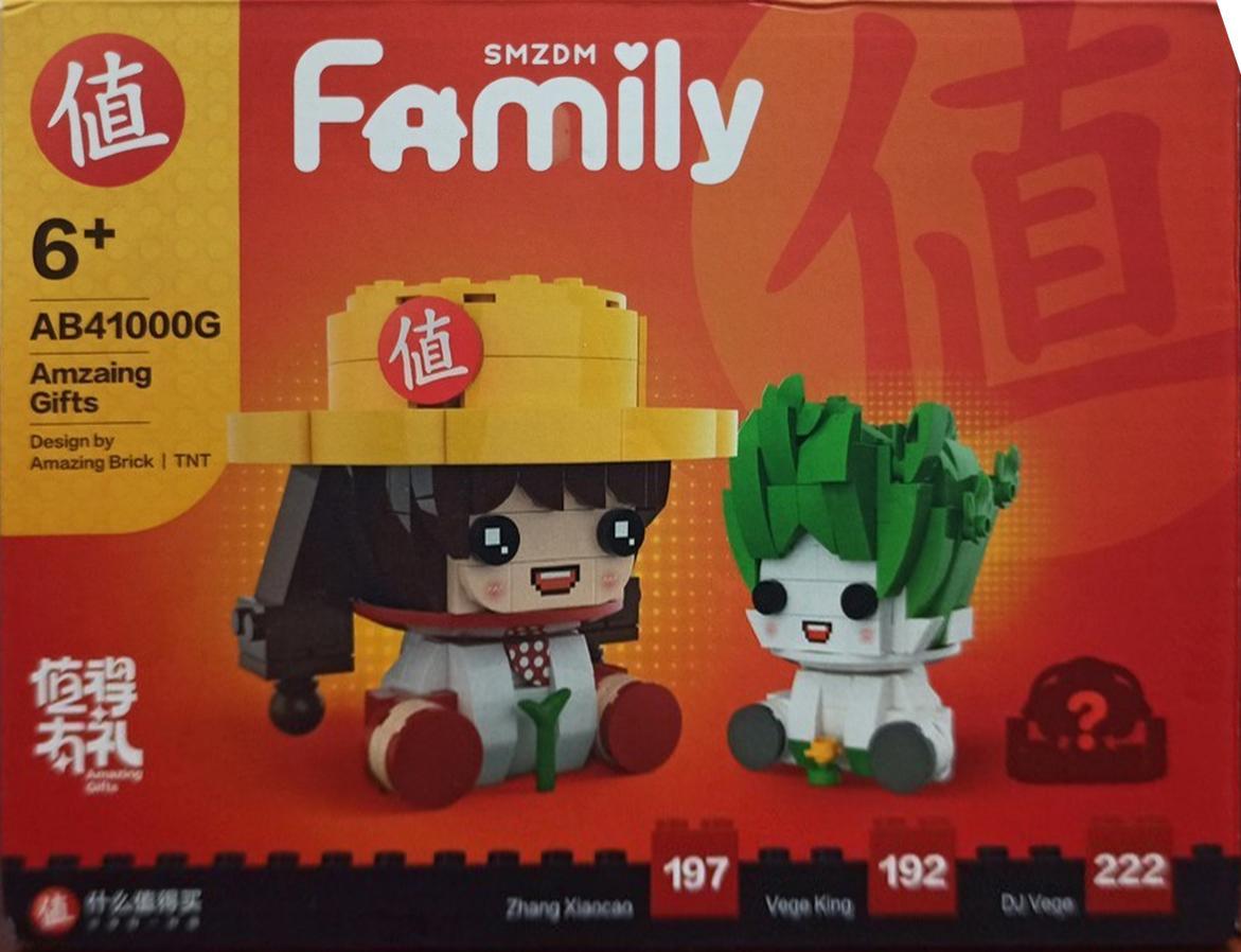 Bộ lắp ghép Amazing Brick AB41001G SMZDM Family Zhang Xiaocao đáng yêu, đồ chơi mô hình cho bé gái 6 tuổi, giá tốt.