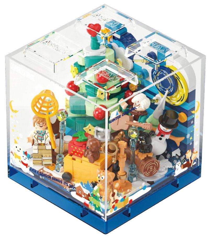 Hộp sản phẩm bộ lắp ghép AREA-X AX0106 Cắm Trại Đêm Đông, mô hình trưng bày trong hộp kính, phù hợp cho bé trai và bé gái từ 6 tuổi, chất lượng cao, giá tốt.