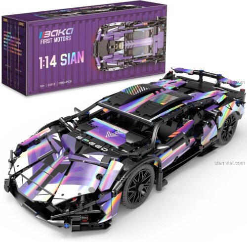 Hộp đồ chơi mô hình Baka Technology 33012 Siêu xe Lamborghini Sián FKP 37 với 1100 chi tiết, chất lượng cao, lựa chọn tiết kiệm cho bé trai 14 tuổi.