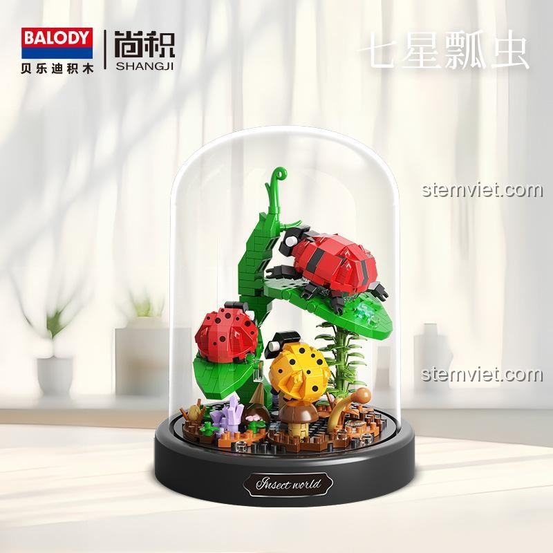 BALODY 16381 Bọ rùa bộ lắp ghép Thế Giới Côn Trùng 461 mảnh