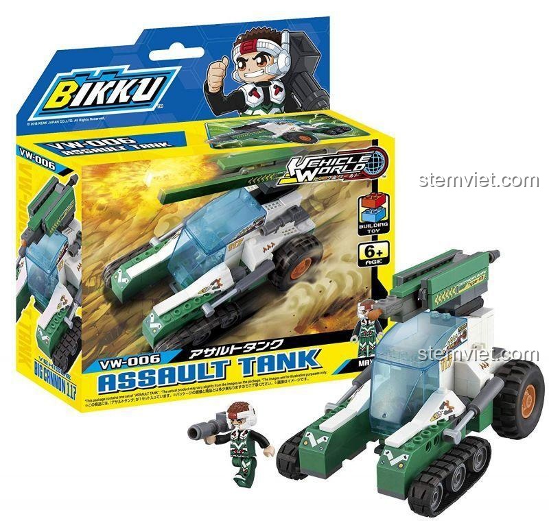 Hộp đồ chơi BIKKU VW-006 Xe Tăng Tấn Công, bộ lắp ghép Xe Tăng Quân Sự 141 mảnh dành cho bé trai 6 tuổi. Chất lượng cao, giá tiết kiệm.