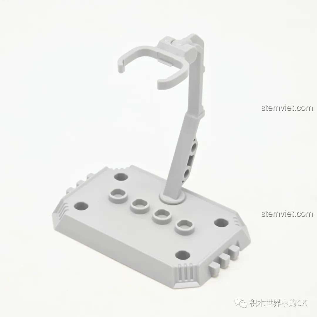 Đế trưng bày màu xám đi kèm với mỗi mô hình trong bộ đồ chơi lắp ráp Ultraman Meijian GV-09, giúp nhân vật đứng vững và tạo dáng đa dạng.