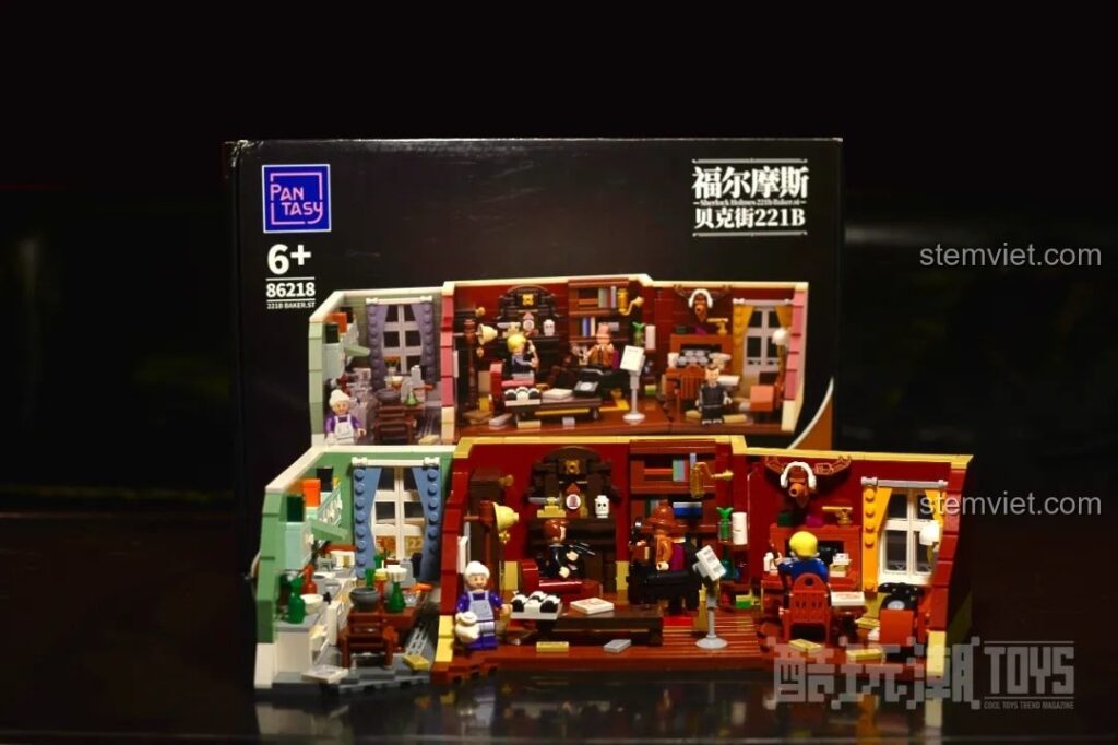 Hộp bộ lắp ghép Biệt thự Sherlock Holmes Baker Street 221B của Pantasy