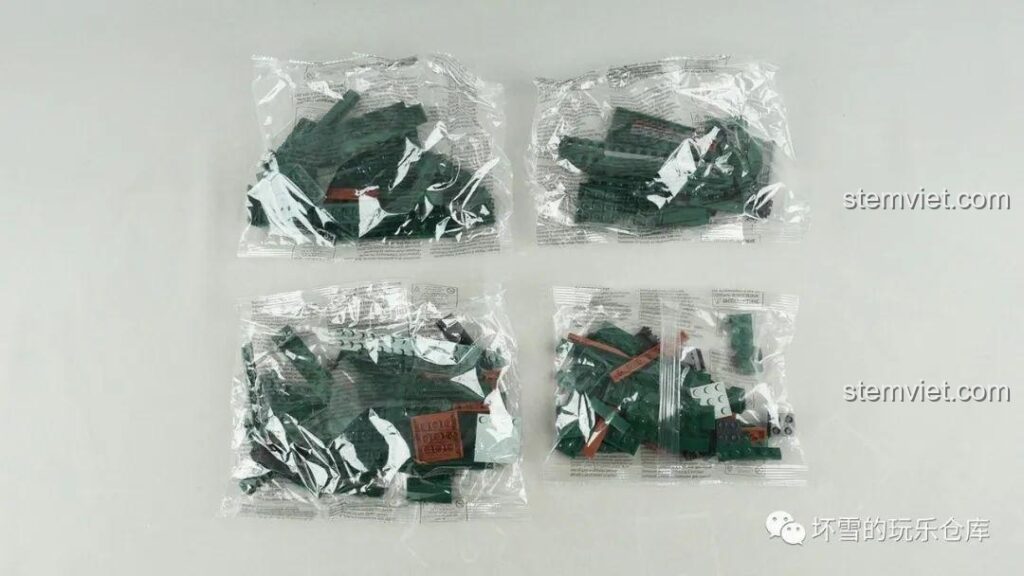 Các túi mảnh ghép chưa được phân loại của bộ lắp ráp Pháo Tự Hành Panzerhaubitze 2000 Xingbao XB06047