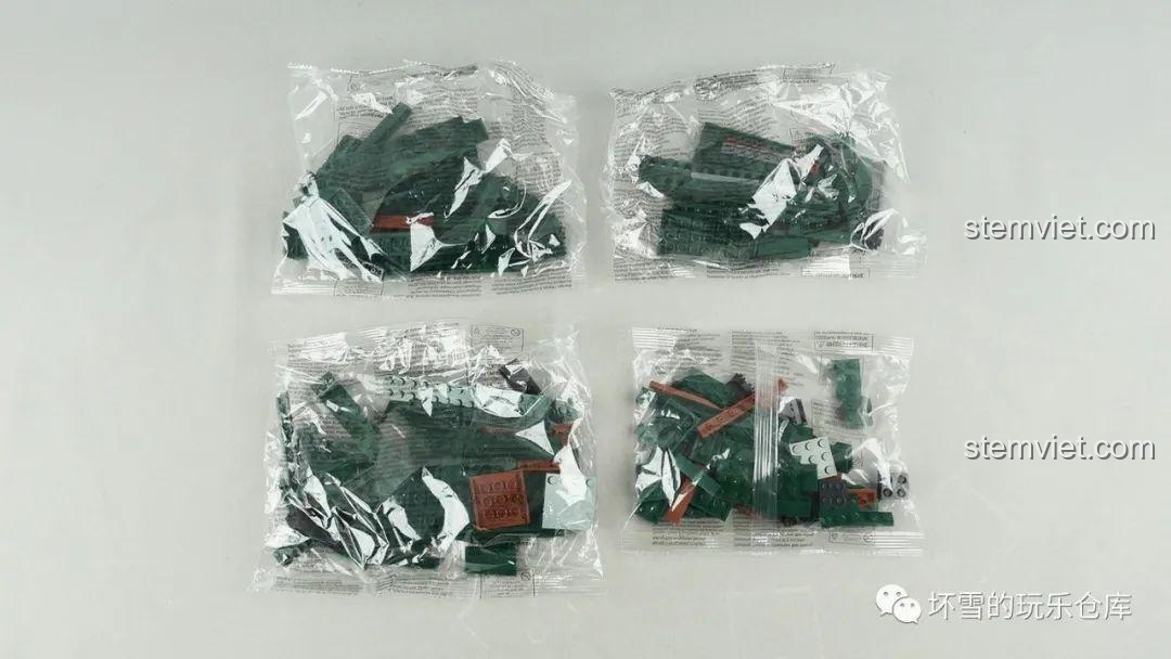 Các túi mảnh ghép chưa được phân loại của bộ lắp ráp Pháo Tự Hành Panzerhaubitze 2000 Xingbao XB06047