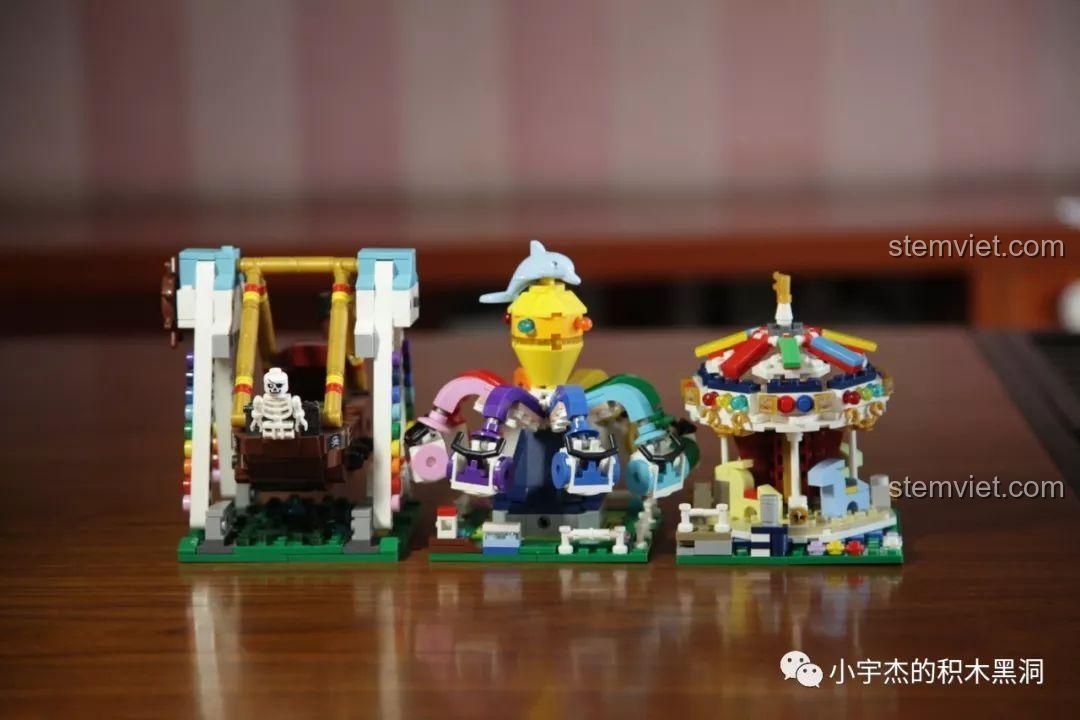 Trọn bộ sưu tập các mô hình công viên giải trí mini của Xingbao, bao gồm cả Vòng quay Bạch tuộc XB-01108.