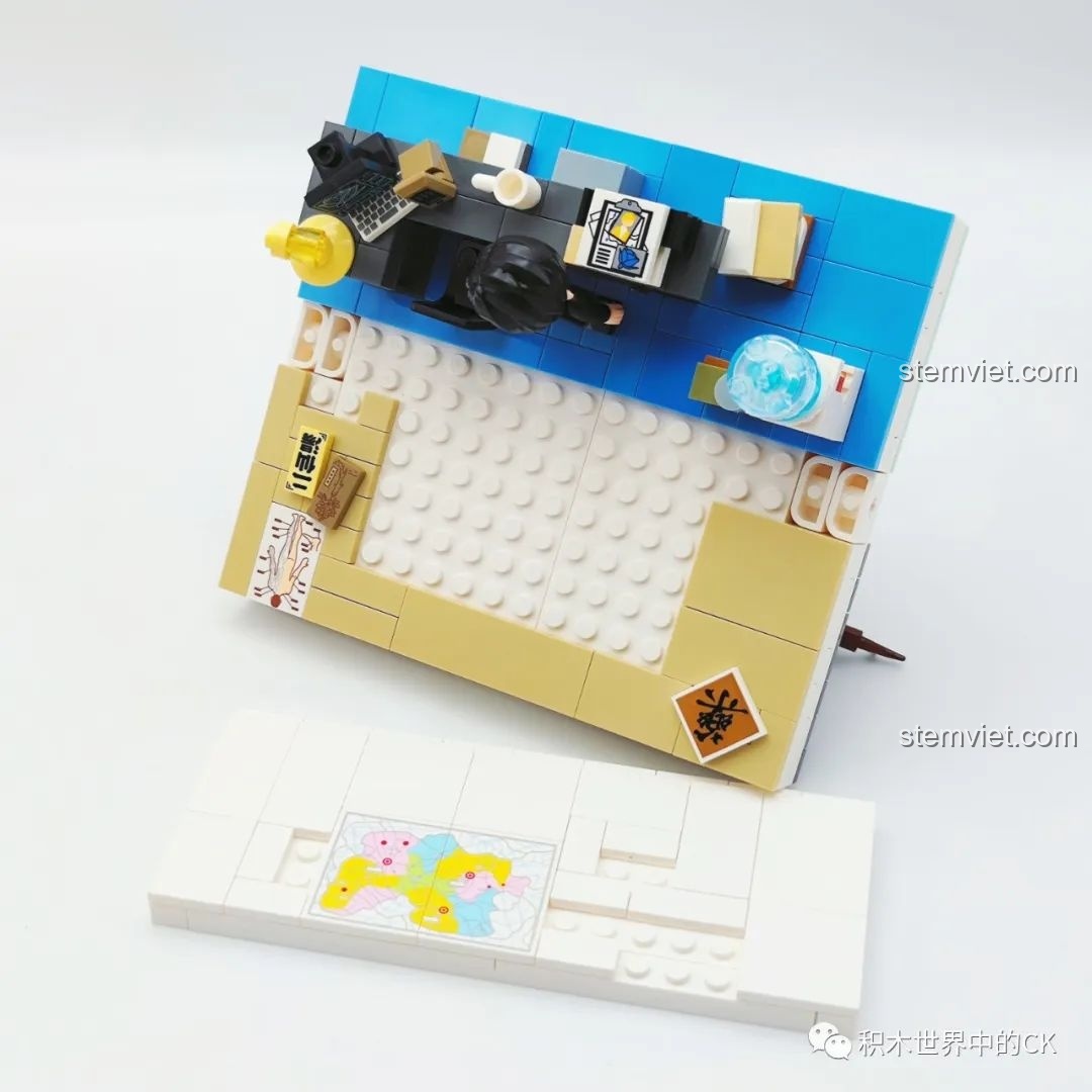 Bối cảnh văn phòng thám tử Chương Thứ Bảy Của Đêm trong bộ Keeppley DZ0155.