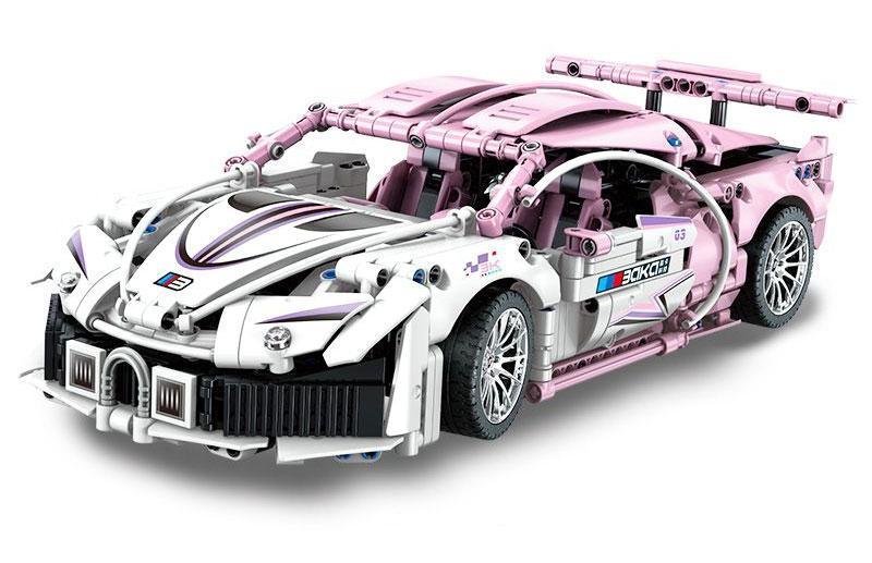 bộ lắp ráp Siêu xe Bugatti Chiron BOKAI BK6802 màu hồng cá tính cho bé gái 6 tuổi, giá tốt