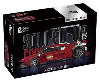 Hộp sản phẩm bộ lắp ráp BrickCool KC021 Siêu Xe Độ Red Dragon, đồ chơi mô hình cho bé trai 8 tuổi, giá rẻ.