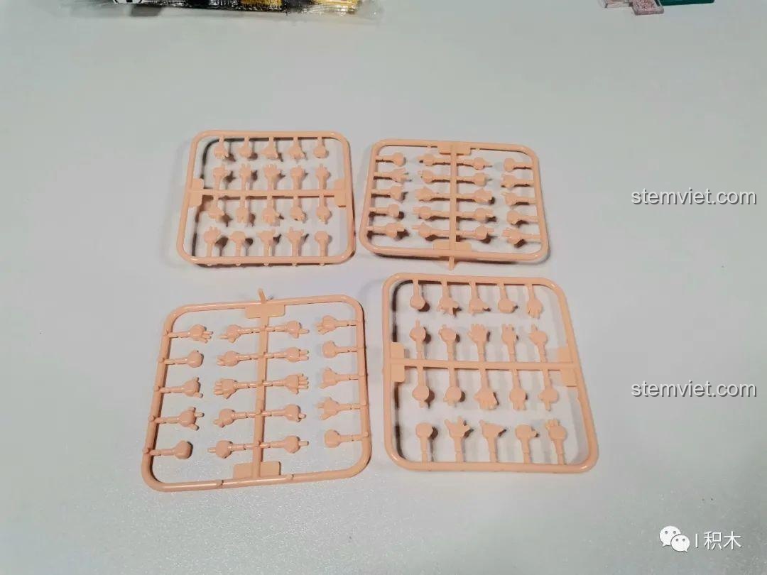 Khung tay minifigure đi kèm bộ BrickCool KS003 Nhà hàng Trung Hoa Cyberpunk, bộ lắp ghép KS003, tăng cường khả năng tạo dáng cho nhân vật.