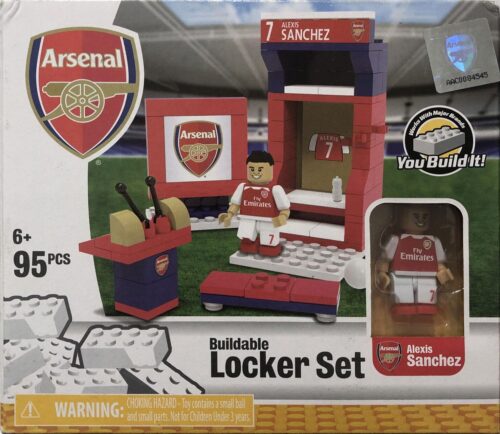 Bộ lắp ghép Alexis Sanchez C3 30805, đồ chơi mô hình cầu thủ Arsenal Alexis Sanchez, phòng thay đồ bóng đá cho bé trai 6 tuổi, giá tốt.