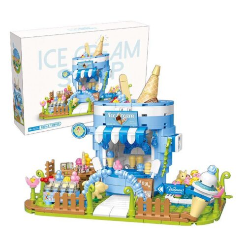 Bộ lắp ghép Caco Blocks D005-2 Cửa hàng kem Ice Cream 578 mảnh cho con gái 14 tuổi giá tốt