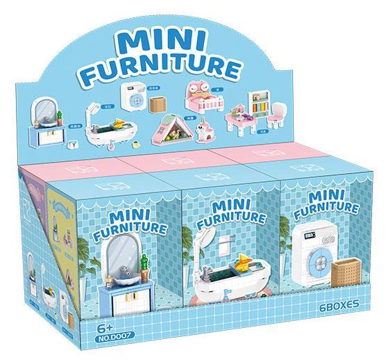 Hộp trưng bày bộ lắp ráp Nội thất mini CACO D007, đồ chơi xếp hình cho bé gái 6 tuổi, giá rẻ.