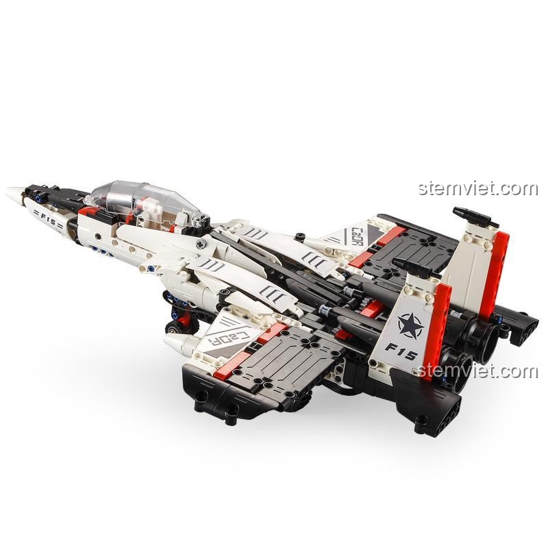 Đồ chơi xếp hình máy bay F-15 Eagle mã 51030, chất lượng cao, tương thích LEGO Technic, chi tiết sắc sảo.