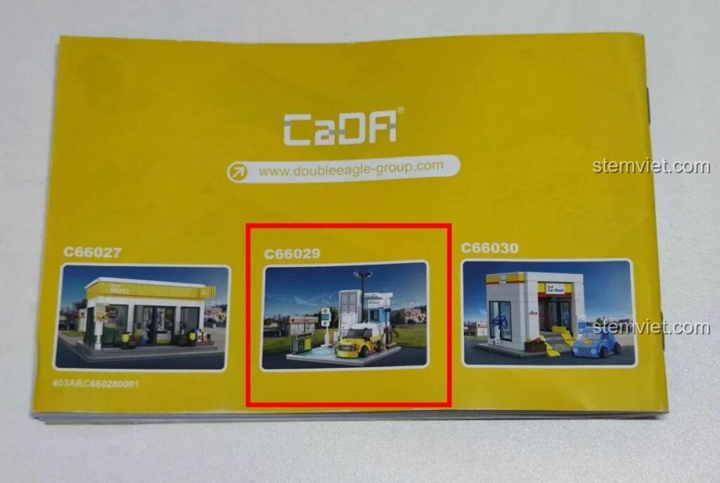 Sách hướng dẫn của bộ CaDA C66027 hé lộ các mô hình khác trong bộ sưu tập trạm dịch vụ Shell.