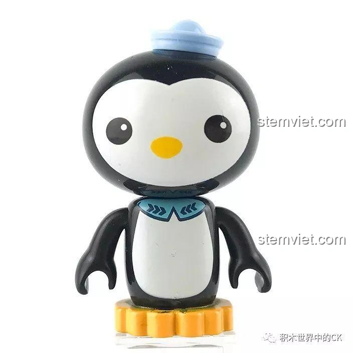 Minifigure Pi-sô với màu sắc hơi nhạt, một trong các nhân vật trong bộ lắp ghép Enlighten 3708 Trụ Sở Bạch Tuộc Octopod.