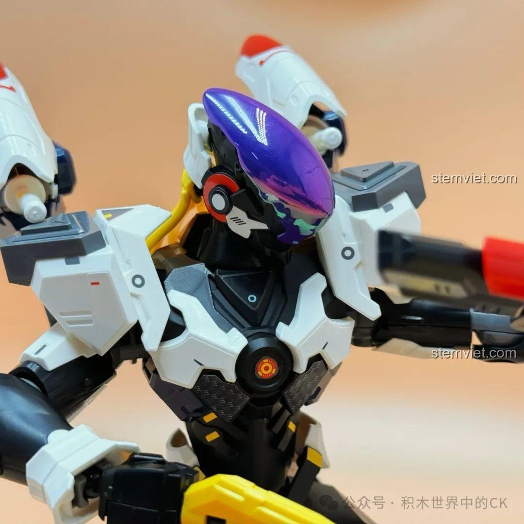 Cận cảnh cung tên năng lượng của mô hình Hậu Nghệ Keeppley 78013, với các chi tiết màu sắc nổi bật.