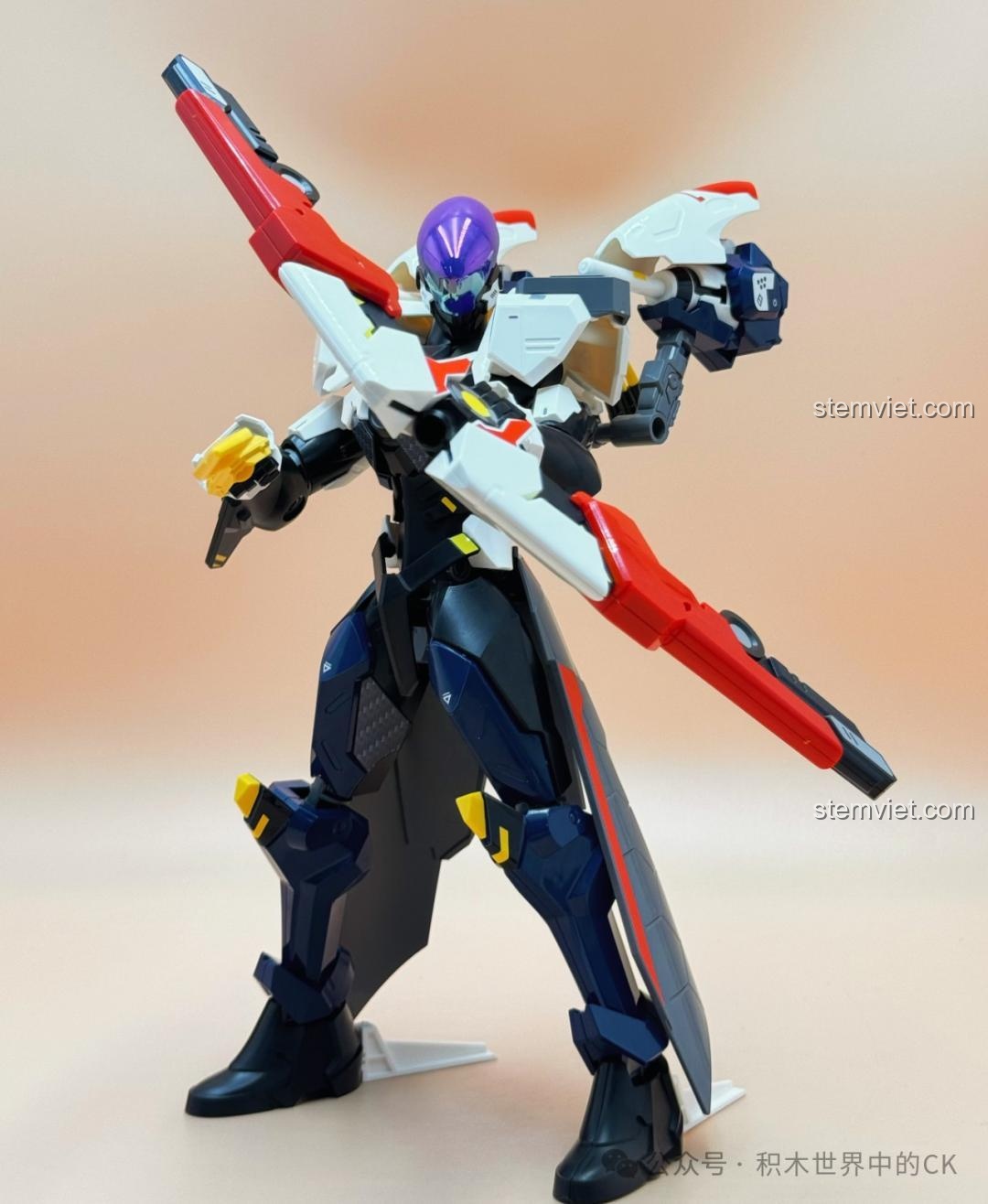 Cận cảnh mũi tên năng lượng của mô hình Hậu Nghệ Keeppley 78013, chi tiết sắc sảo.