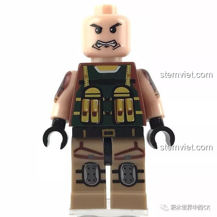 Mẫu lắp ráp Cửa hầm công nghệ trong bộ đồ chơi Cảnh quan quân sự LELE 36020, với thiết kế hiện đại và có thể mở ra.