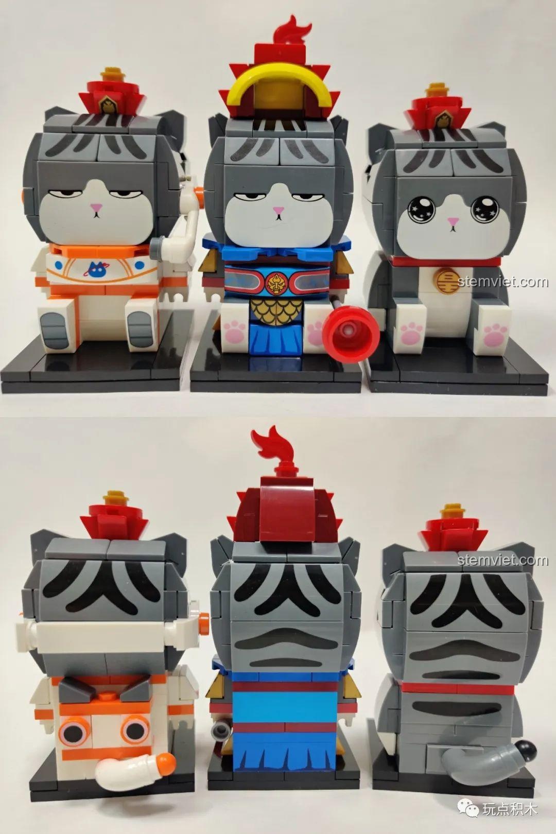 Cặp đôi mô hình lắp ráp GUDI Ngự Hoàng Vạn Tuế và Ba Trát Hắc phiên bản Môn Thần.