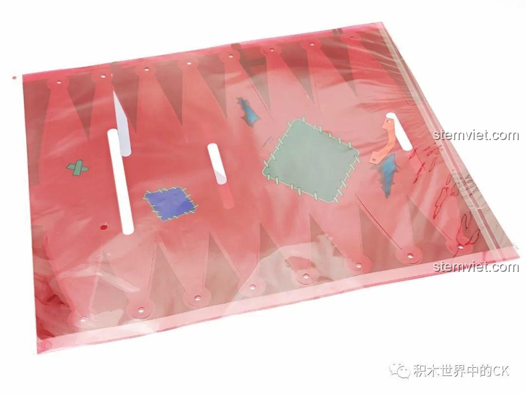 Chi tiết tấm vải dùng làm khinh khí cầu cho bộ lắp ráp Tàu bay Goblin trong World of Warcraft JIESTAR.