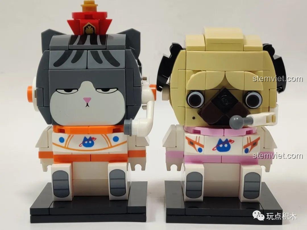 Cận cảnh các mảnh ghép của bộ đồ chơi lắp ráp GUDI Ngự Hoàng Vạn Tuế, thể hiện chất lượng.