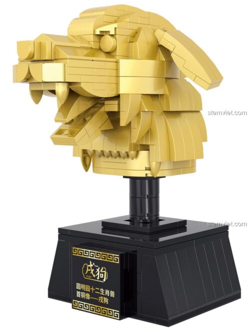 Mô hình lắp ráp COGO 12404-8 Đầu Đồng 12 Con Giáp Con Chó chi tiết, chất lượng cao, món quà ý nghĩa cho trẻ 6 tuổi.