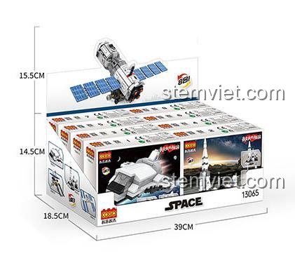 Hộp bộ xếp hình COGO 13065 Tàu Vũ Trụ Thần Châu, kích thước hộp 39x18.5x14.5cm, đồ chơi lắp ghép COGO giá tiết kiệm cho bé trai