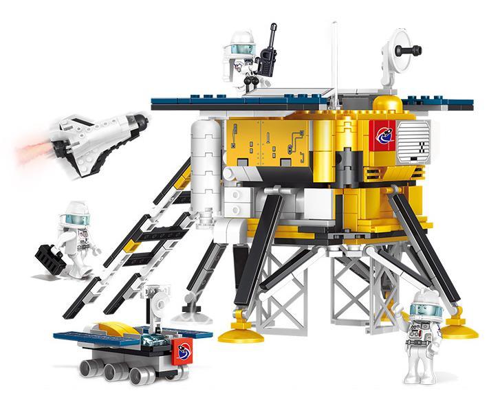 Bộ lắp ráp COGO 13068 Tàu Thăm Dò Hạ Cánh Mặt Trăng, đồ chơi không gian cho bé trai 6 tuổi, khám phá vũ trụ với 595 mảnh ghép chất lượng cao, giá tốt.