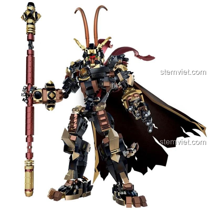 Bộ lắp ráp Mecha Lục Nhĩ Di Hầu Create with Passion 212237, đồ chơi mô hình Robot Ngộ Không cho con trai 14 tuổi.