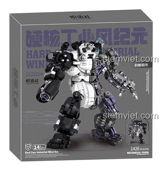 Hộp đồ chơi mô hình CZX 212222 Robot Gấu Trúc với 1426 chi tiết, quà tặng độc đáo cho thanh niên.