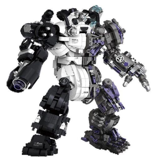 Mô hình lắp ráp CZX 212222 Mecha Gấu Trúc Hardcore Industrial chi tiết cao cho con trai 14 tuổi.