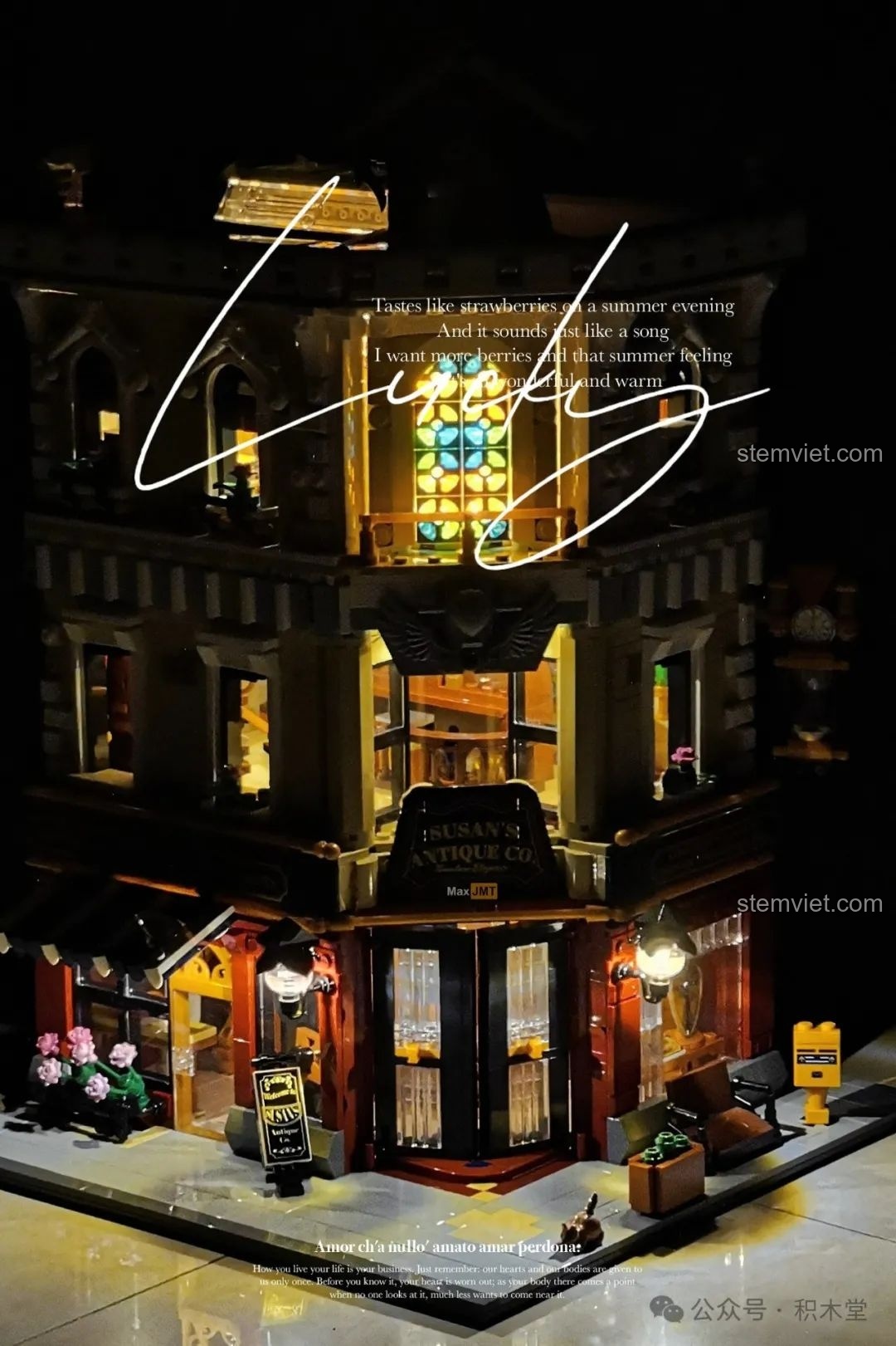 So sánh mô hình FunWhole F9033 đã lắp ráp hoàn chỉnh với hình ảnh trên vỏ hộp.