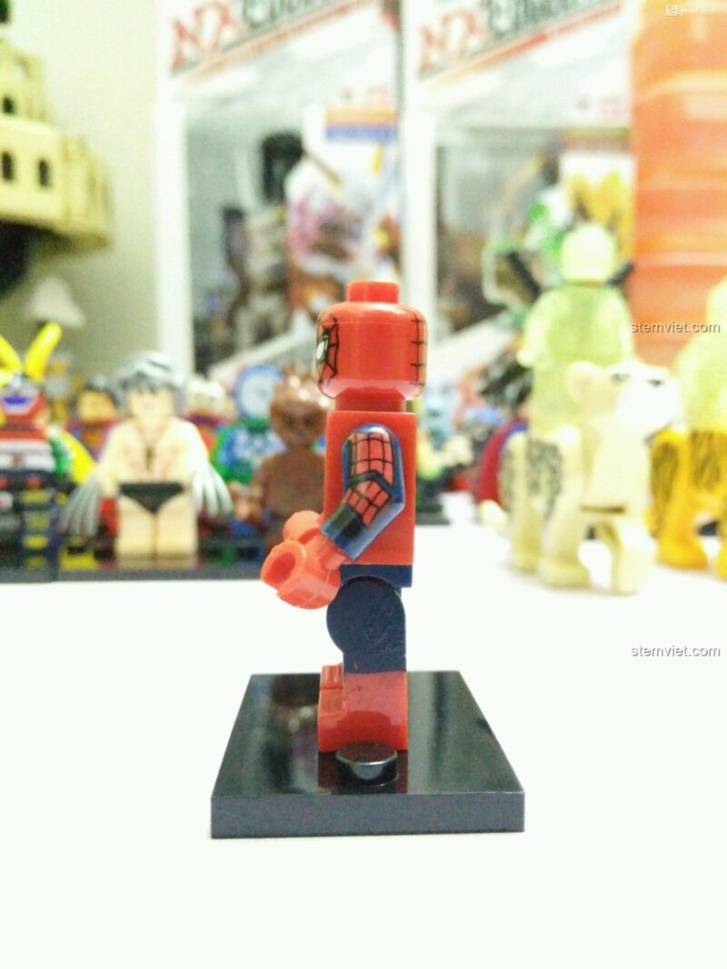 Hộp đồ chơi mô hình Minifigure Người Nhện Decool 0274 cho bé trai 6 tuổi.