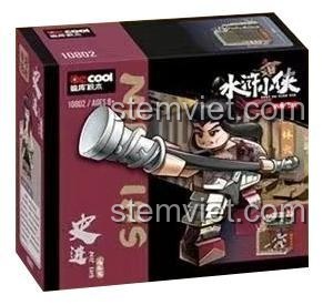 Hộp đồ chơi lắp ráp Decool 10802 Sử Tiến, bộ xếp hình Thủy Hử Tiểu Hiệp, chất lượng tốt, giá tiết kiệm cho bé trai 6 tuổi.