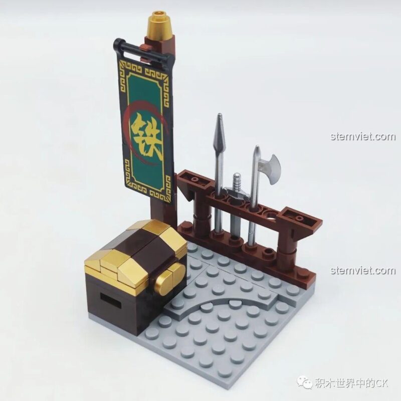Thẻ nhân vật Lâm Xung của bộ lắp ghép Decool Thủy Hử Tiểu Hiệp, hình ảnh sống động, bộ đồ chơi giá tốt