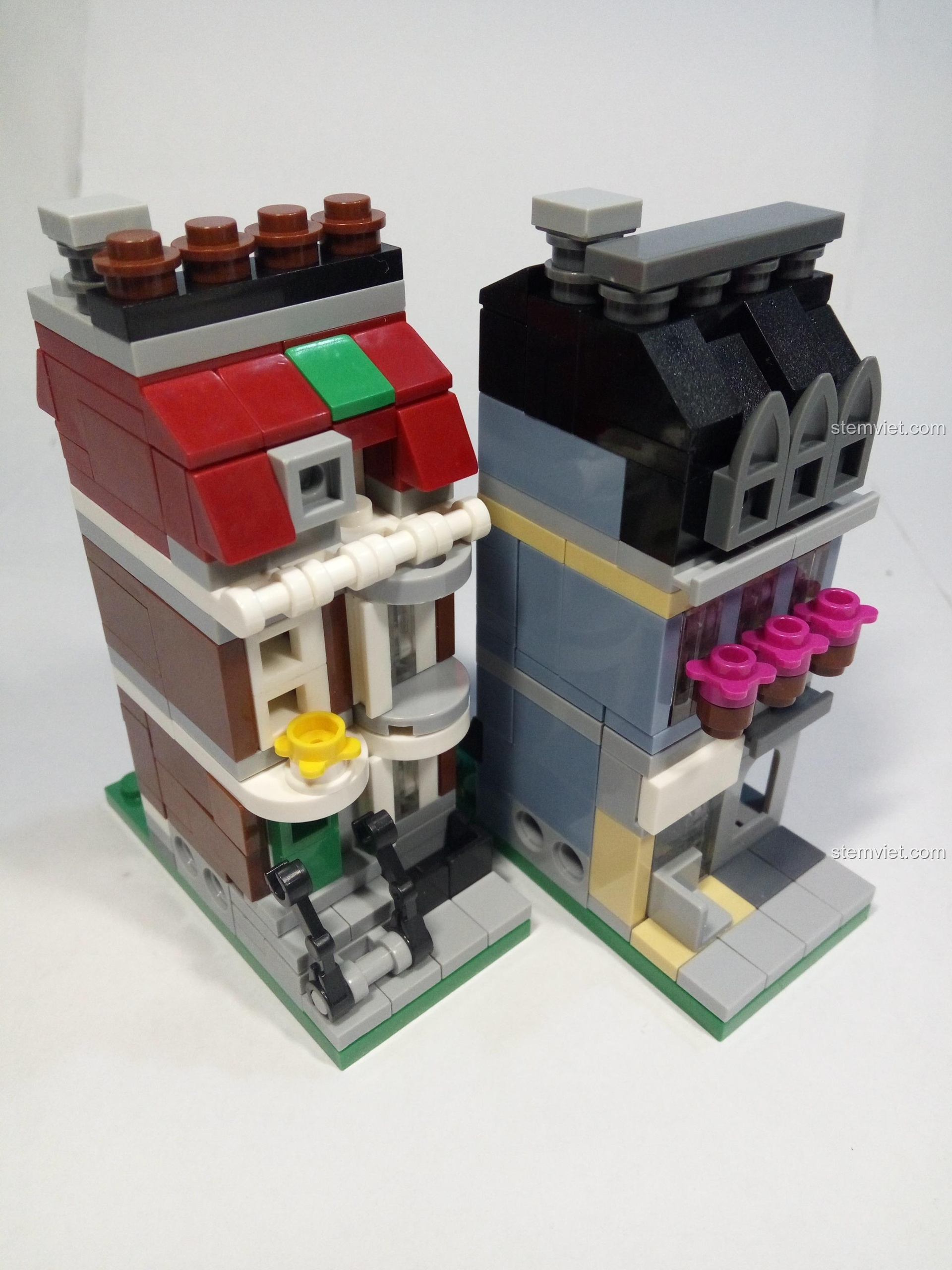 Bộ đồ chơi DECOOL 1116 Cửa hàng thú cưng có thể tách thành hai tòa nhà riêng biệt, giá rẻ và sáng tạo.