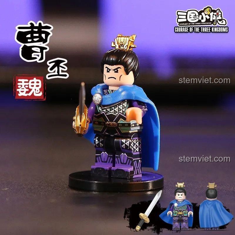 Minifigure Tào Phi DECOOL và bộ sưu tập 6 nhân vật Tam Quốc, phù hợp cho bé trai 6 tuổi yêu thích lịch sử, giá tốt.
