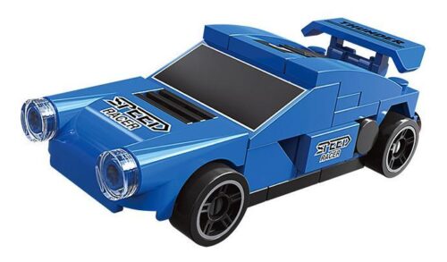 Bộ lắp ghép xe đua Tia Chớp Băng Xanh DECOOL 22009 giá rẻ cho bé trai 6 tuổi