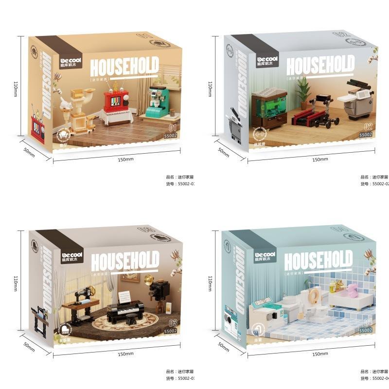 Bộ lắp ghép Decool 55002 Mini Gia Đình, đồ chơi mô hình nội thất cho bé gái 6 tuổi, giá tốt.