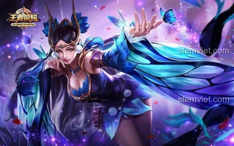 Hình ảnh minh họa Điêu Thuyền Giấc Mơ Đêm Hè trong game Vương Giả Vinh Diệu, biểu tượng của vẻ đẹp và sự quyến rũ.