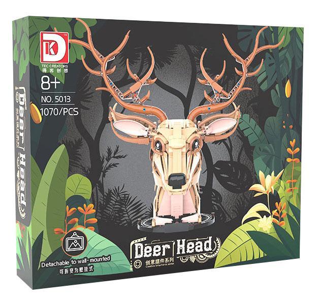 Hộp sản phẩm bộ lắp ghép Đầu Hươu Treo Tường DK 5013, một món đồ chơi mô hình sáng tạo cho bé trai và bé gái từ 8 tuổi, giá tốt.