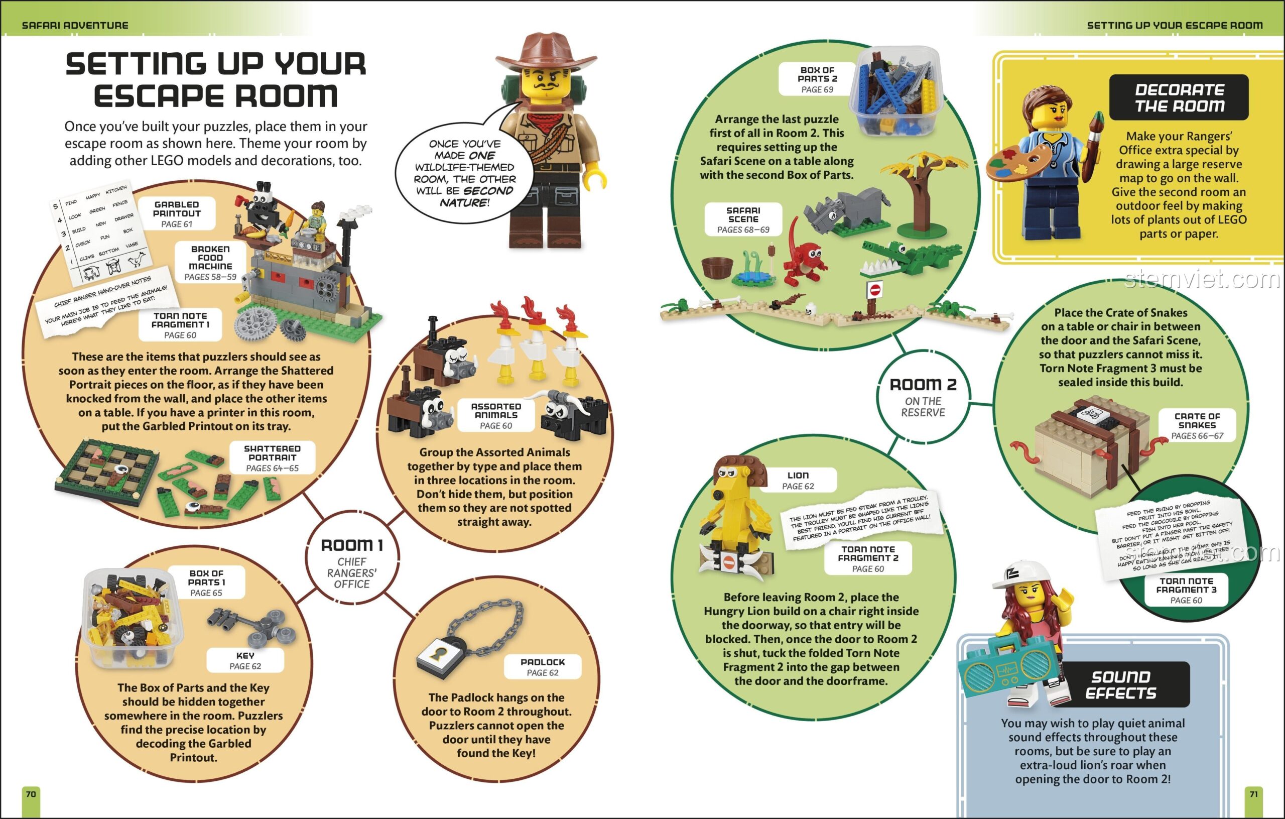 Minifigure LEGO® cầm chìa khóa vàng