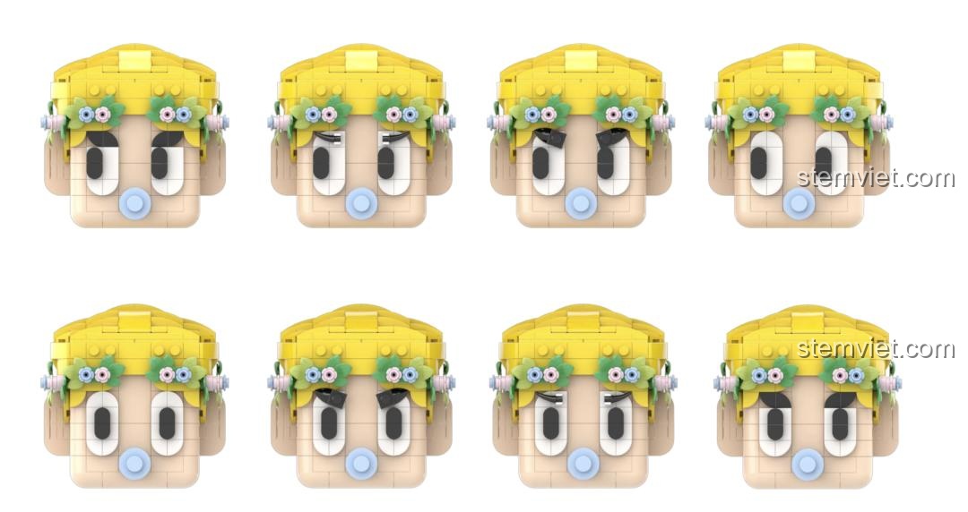 Mô hình Tượng Thần Tình Yêu Cupid DOKI 846681 hoàn chỉnh đặt cạnh hộp và sách hướng dẫn, tạo nên một tổng thể đẹp mắt.