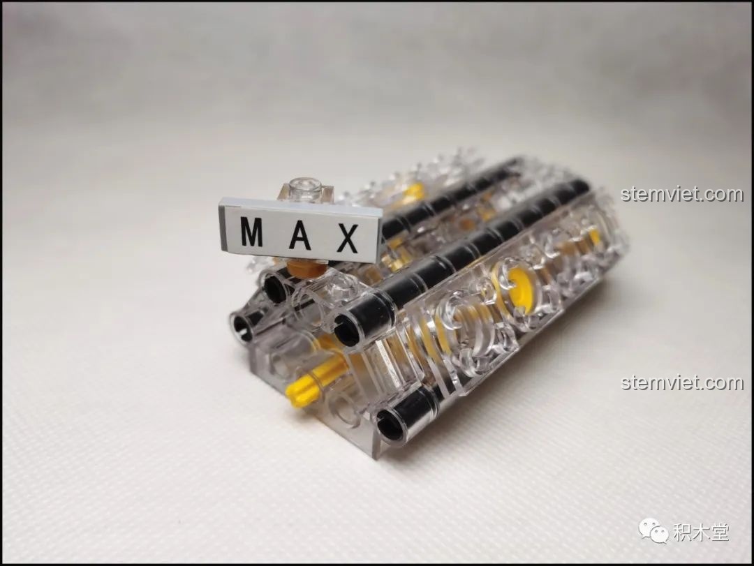 Khối động cơ V8 trong suốt của đồ chơi lắp ghép Bản sao Koenigsegg One:1 cho trẻ trên 14 tuổi.