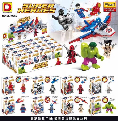 Bộ đồ chơi siêu anh hùng Duo Le Pin Toys DLP9050