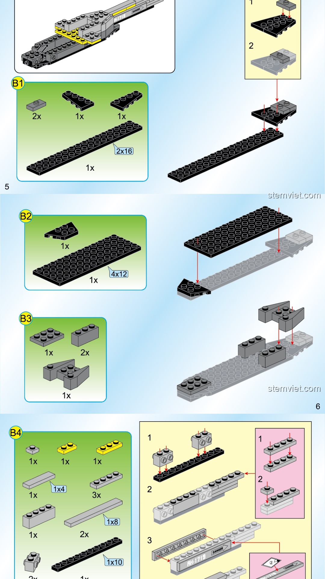 Trực Thăng Chiến Đấu Enlighten 1719 - Hướng dẫn lắp ghép Enlighten 1719 Trực Thăng Chiến Đấu