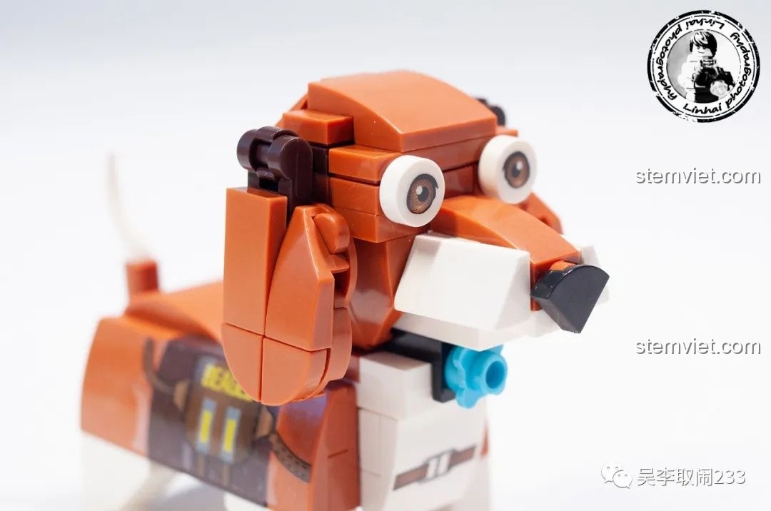 Phụ kiện bóng gặm màu cam đi kèm mô hình lắp ráp Beagle Forange Block FC8283-2.